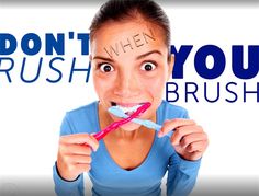 brushing fast