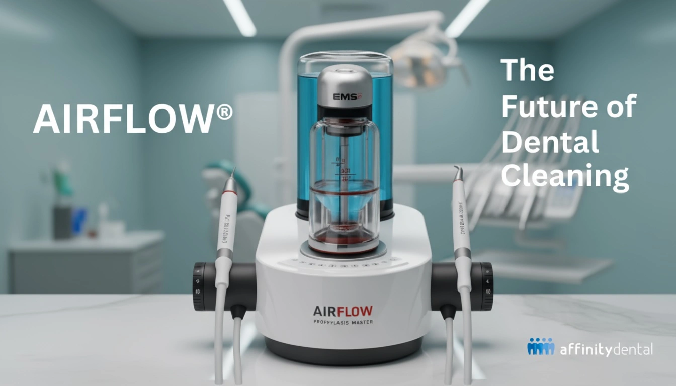 AIRFLOW® EMS Prophylaxis Master for advanced dental cleaning at Affinity Dental Clinics
