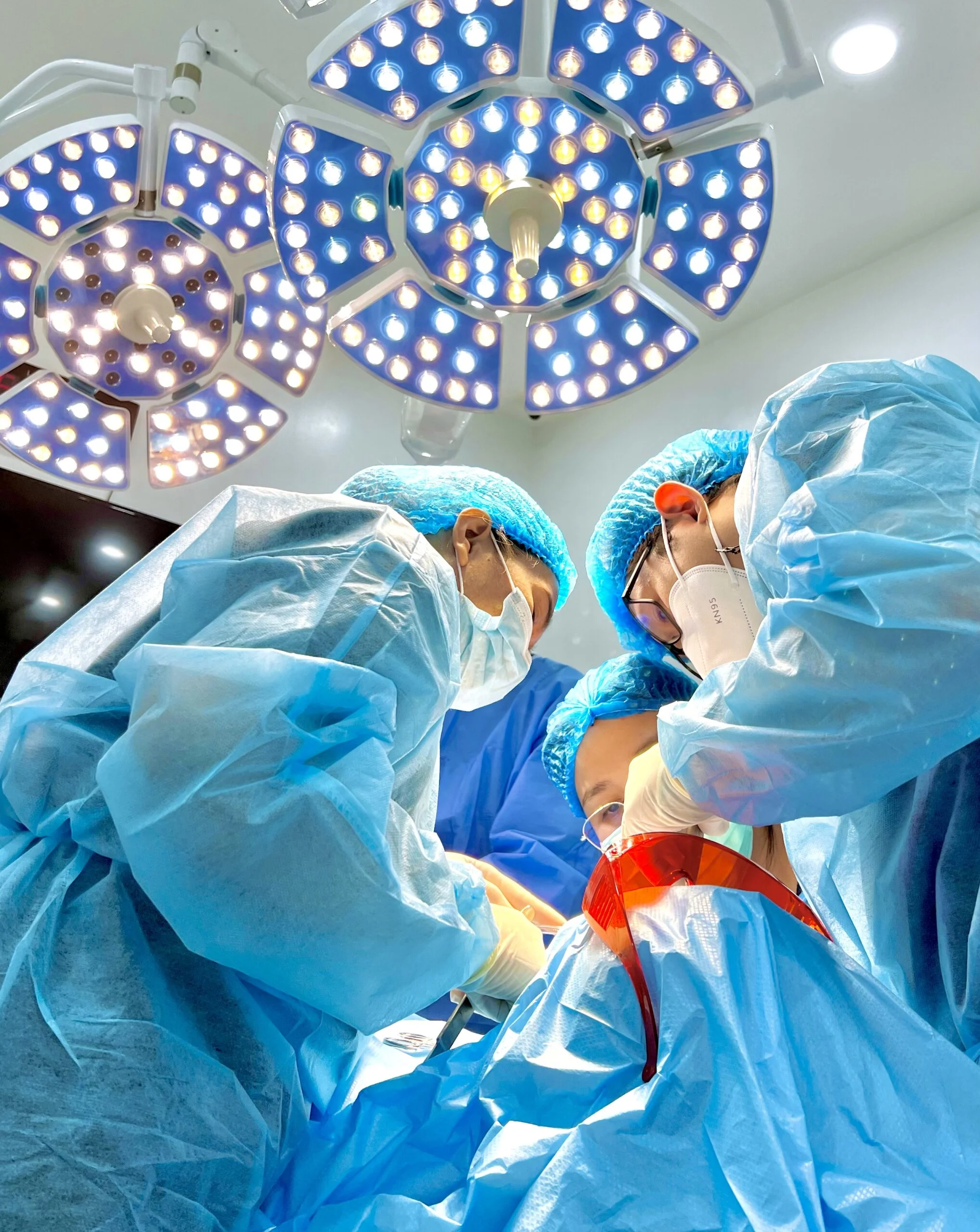 Dr. Villanueva and dental team performing multiple dental implant surgery at Affinity Dental Clinics Makati.