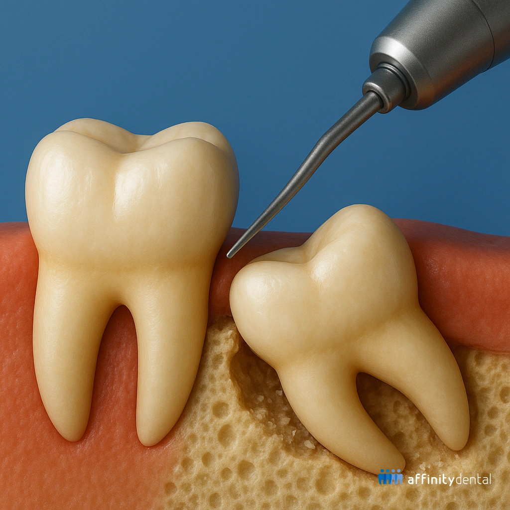 Impacted wisdom tooth extraction in the Philippines using surgical bur at Affinity Dental Clinics