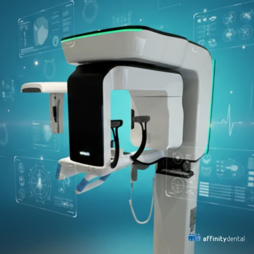 Cone Beam Computed Tomography (CBCT) scanner used at Affinity Dental Clinics Makati for dental implants, oral surgery, and advanced diagnostics.